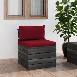 Canapé de milieu palette de jardin avec coussins Bois de pin 3061692