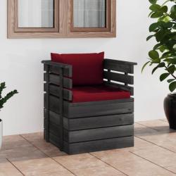 Fauteuil de jardin avec coussins Bois de pin 3061728