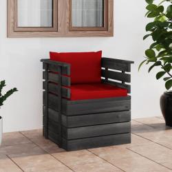 Fauteuil de jardin avec coussins Bois de pin 3061725