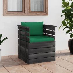 Fauteuil de jardin avec coussins Bois de pin 3061724