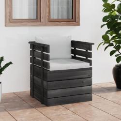 Fauteuil de jardin avec coussins Bois de pin 3061721