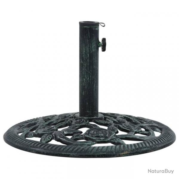 Socle de parasol Vert 9 kg 40 cm Fonte 47863