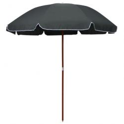 Parasol avec mât en acier 240 cm Anthracite 47805