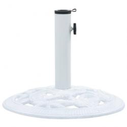 Socle de parasol Blanc 9 kg 40 cm Fonte 47864