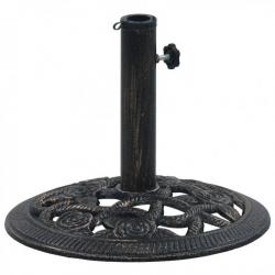 Socle de parasol Noir et bronze 9 kg 40 cm Fonte 47865