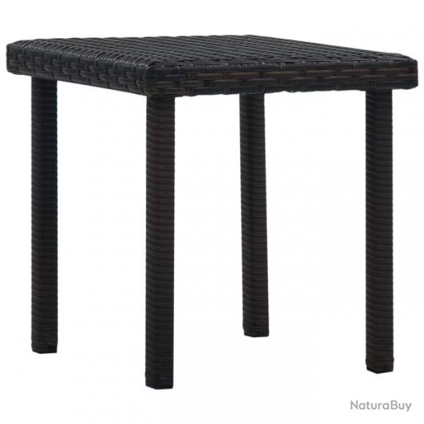 Table  th de jardin Marron 40x40x40 cm Rsine tresse 48560