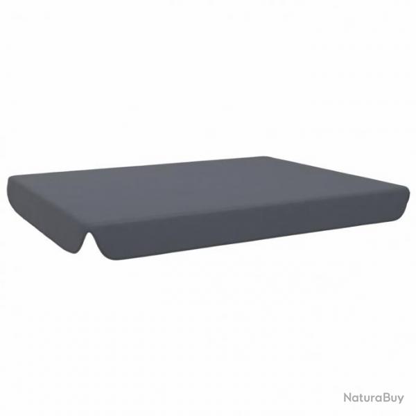 Toit de rechange pour balanoire de jardin Anthracite 192x147cm 47435