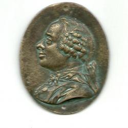 ANCIEN MEDAILLON BRONZE PORTRAIT PERSONNAGE JEAN LE ROND D'ALEMBERT 1717-1783