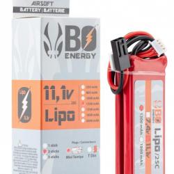 2 sticks batterie Lipo 3S 11.1V 1300mAh 25C pour garde-main