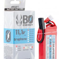 1 stick batterie Graphene 3S 11.1V 1000mAh 70C Lipo 19 x 34 x 71mm