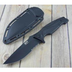 Couteau Smith&Wesson Tactical Military Police Lame 8Cr13MoV Manche FRN Etui Nylon SW1085880