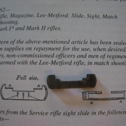 Viseur de hausse pour fusils Lee Medford mark I - mark II