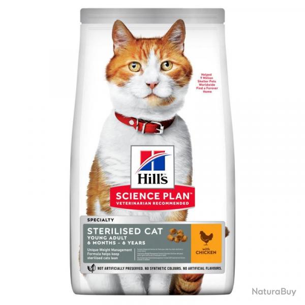 HILLS FELINE STERILISED ADULT POULET 1.5KGS