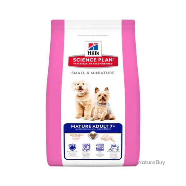 HILLS CANINE MATURE 7+ SMALL AND MINIATURE POULET 6KGS