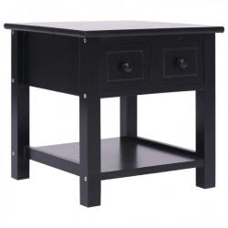 Table d'appoint Noir 40x40x40 cm Bois de Paulownia 284071