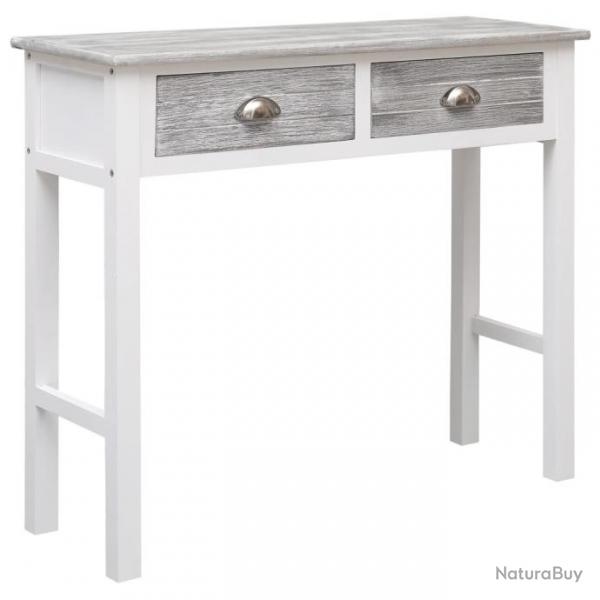 Table console Gris 90 x 30 x 77 cm Bois 284143