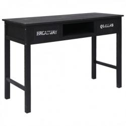 Table console Noir 110x45x76 cm Bois 284161