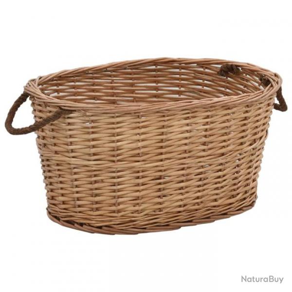 Panier  bois de chauffage poignes de transport 58x42x29 cm 286982