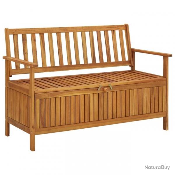 Banc de rangement de jardin 120 cm Bois d'acacia solide 310279