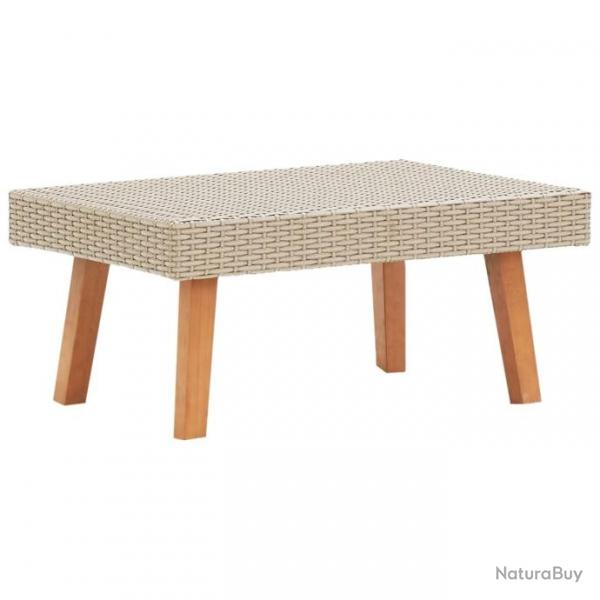 Table basse de jardin Rsine tresse Beige 310221