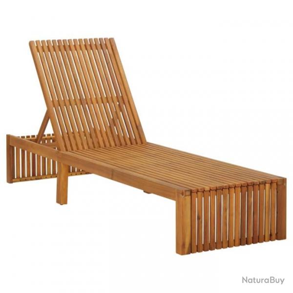 Chaise longue Bois d'acacia solide 310317