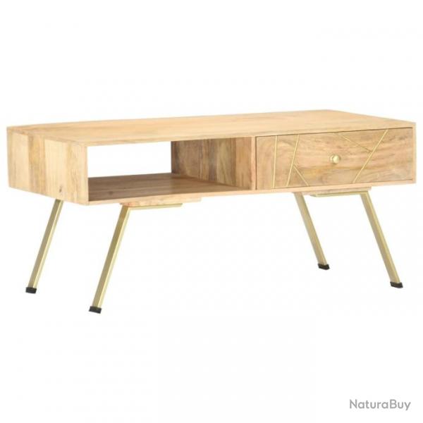 Table basse 95x50x42 cm Bois de manguier massif