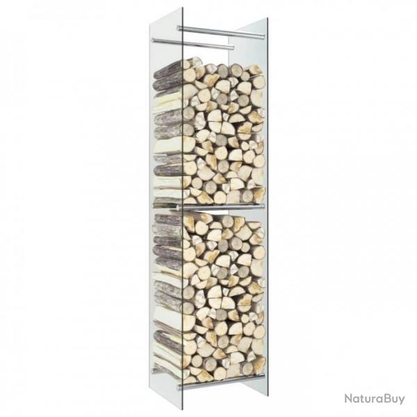Portant de bois de chauffage Transparent 40x35x160 cm Verre 282840