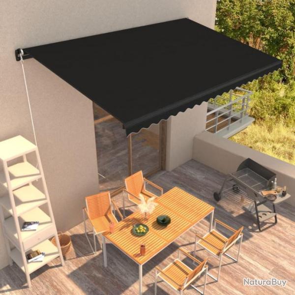 Store Auvent manuel rtractable 450x300 cm Anthracite 3051240