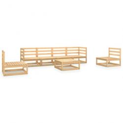 Salon de jardin 7 pcs Bois de pin massif 3075404