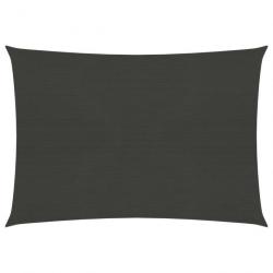 Voile d'ombrage 160 g/m² Anthracite 2,5x3 m PEHD 311067
