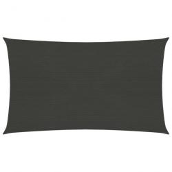 Voile d'ombrage 160 g/m² Anthracite 2x5 m PEHD 311066