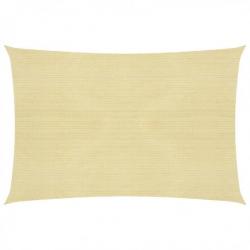 Voile d'ombrage 160 g/m² Beige 6x7 m PEHD 311139
