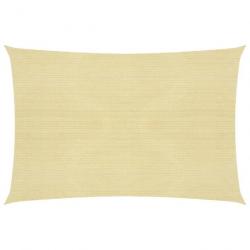 Voile d'ombrage 160 g/m² Beige 6x7 m PEHD 311139