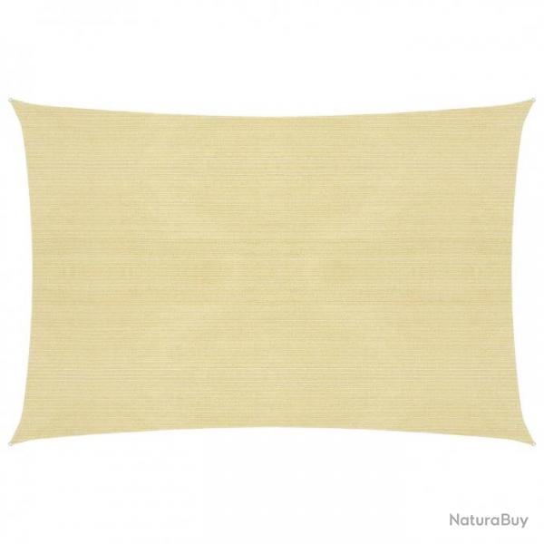 Voile d'ombrage 160 g/m Beige 6x7 m PEHD 311139