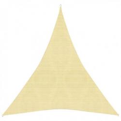 Voile d'ombrage 160 g/m² Beige 5x7x7 m PEHD 311154