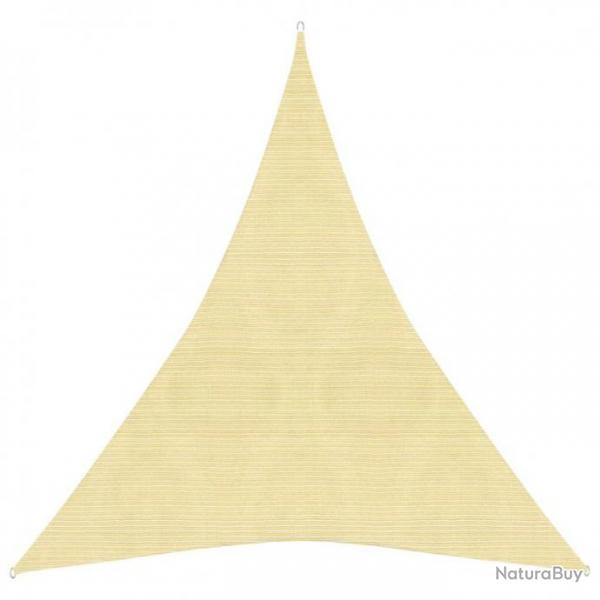 Voile d'ombrage 160 g/m Beige 5x7x7 m PEHD 311154