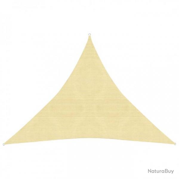 Voile d'ombrage 160 g/m Beige 3x3x3 m PEHD 311142