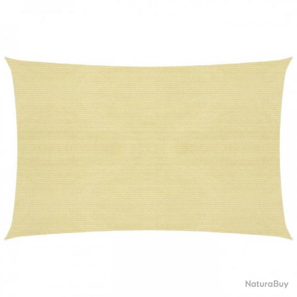 Voile d'ombrage 160 g/m Beige 4x5 m PEHD 311133
