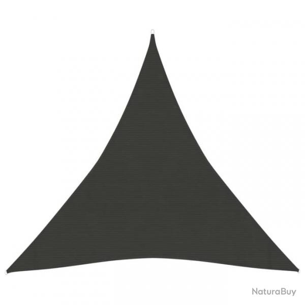 Voile d'ombrage 160 g/m Anthracite 4,5x4,5x4,5 m PEHD 311095