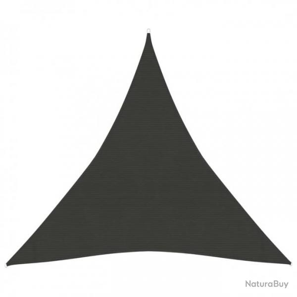 Voile d'ombrage 160 g/m Anthracite 4x4x4 m PEHD 311093