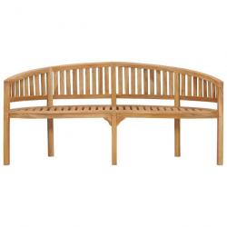 Banc de jardin en forme de banane 180 cm Bois de teck solide 310494