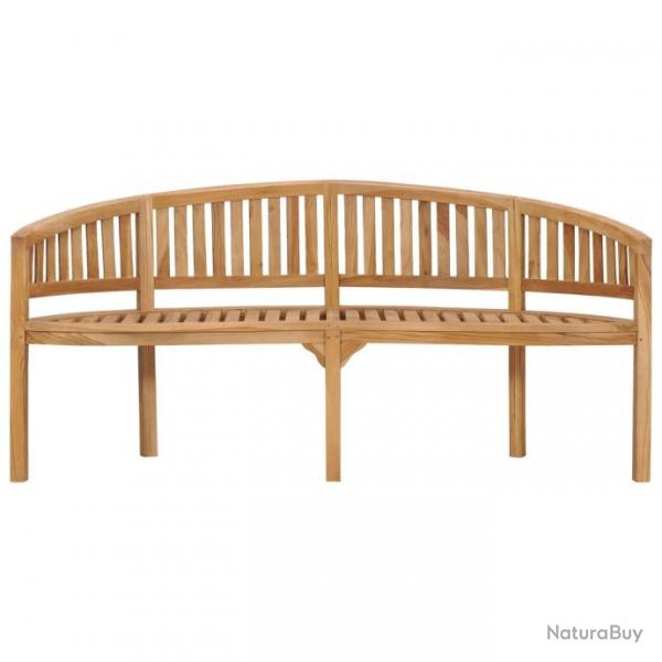 Banc de jardin en forme de banane 180 cm Bois de teck solide 310494