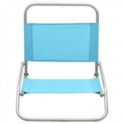 Chaises de plage pliables 2 pcs Turquoise Tissu 310371