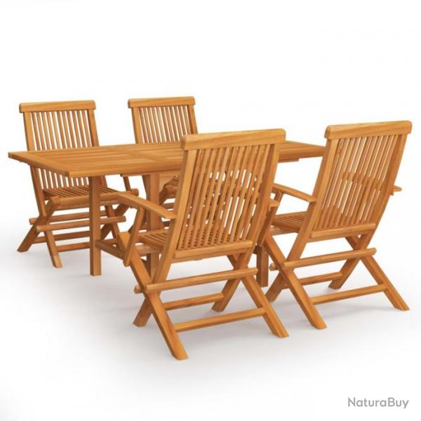 Salon de jardin 5 pcs Bois de teck massif 3059595