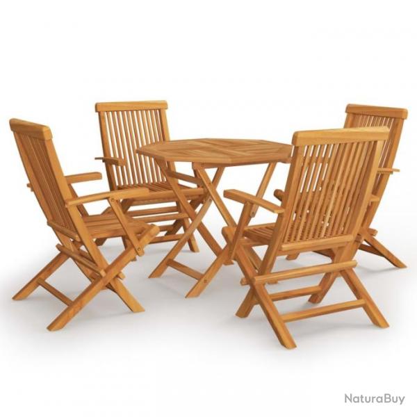 Salon de jardin 5 pcs Bois de teck massif 3059582