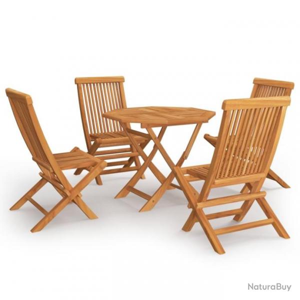 Salon de jardin 5 pcs Bois de teck massif 3059581