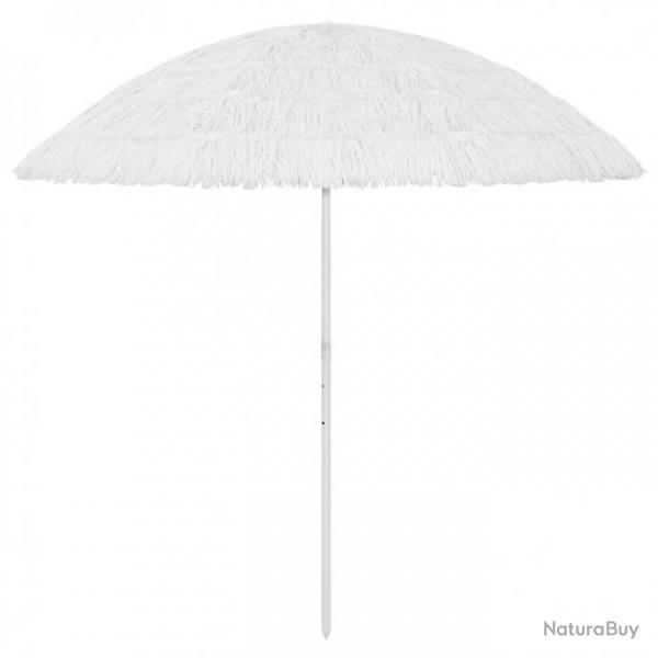 Parasol de plage Blanc 300 cm 314702