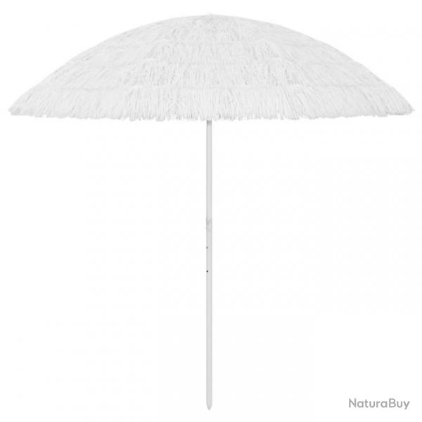 Parasol de plage Blanc 300 cm 314702