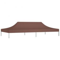 Toit de tente de réception 6x3 m Marron 270 g/m² 315332