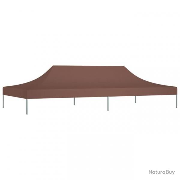 Toit de tente de rception 6x3 m Marron 270 g/m 315332